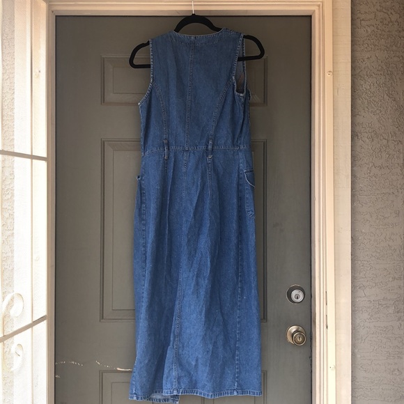 Vintage California Gold Rush denim dress cover. - Picture 2 of 4